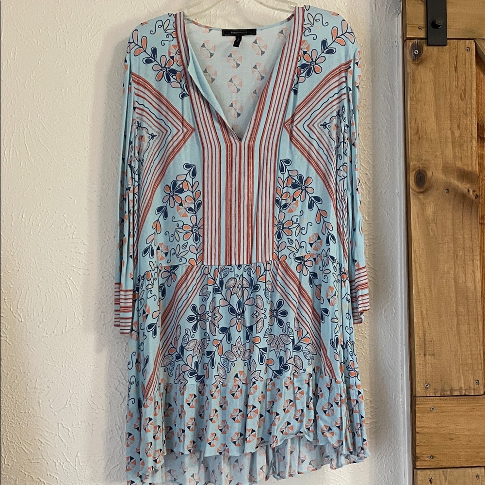 BCBG MaxAzria Flowy Floral Tunic